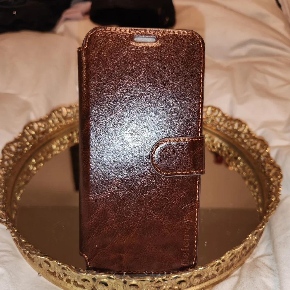 Belemay Genuine Leather Phone Case for Samsung Galaxy 8 Plus